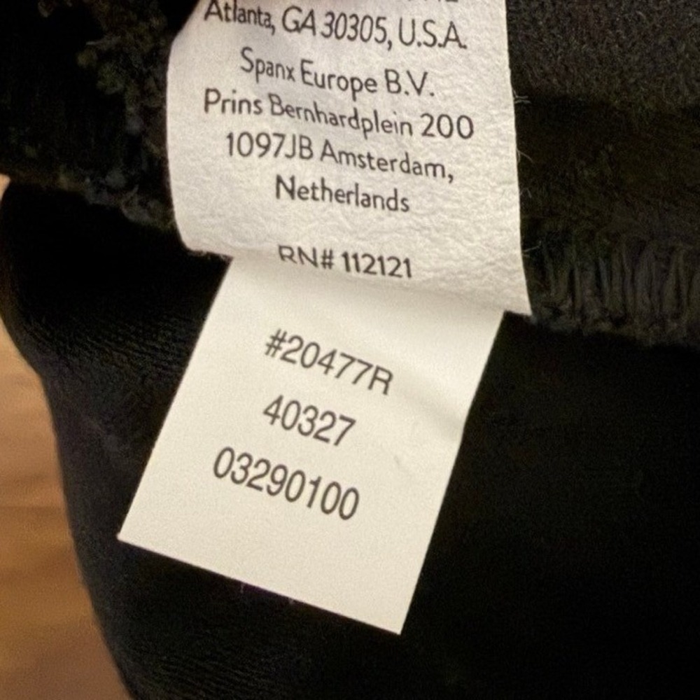 Spanx Womens Size Small On The Go Wide Leg Crop Pant Black Stretch High Rise - Picture 11 of 12